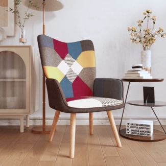 tinkaro Sessel MILLA 3 Patchwork-Stoff Relaxsessel Mehrfarbig