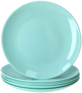 MamboCat Frühstücksteller MamboCat 6x Mint Kuchenteller Ø 19 cm Glas flache Teller Dessert