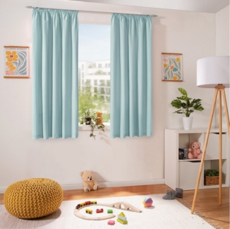 heimtexland Vorhang Dekoschal Baumwolle Fensterdeko Gardine blickdicht (1 St), Kräuselband, blickdicht, Polycotton, Natur I Kräuselband oder Schlaufen I verschiedene Größen