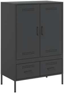 vidaXL Highboard Schwarz 68x39x101,5 cm Stahl 843108