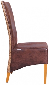 Esszimmerstuhl Paris Loom-Geflecht Beige Brown