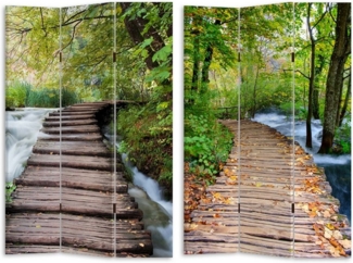 HTI-Line Paravent Paravent Bridge (Stück, 1 St, 1 Paravent), Raumteiler Sichtschutz Trennwand