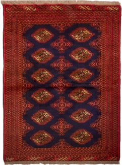 Morgenland Turkaman Teppich - 135 x 103 cm - dunkelblau