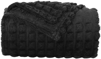 vidaXL Wohndecken 6 Stück Schwarz 200x150 cm Fleece 42016962