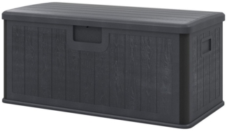 COSTWAY Auflagenbox, 378L Terrassenbox wasserfest mit abschließbarem Deckel