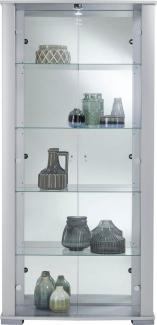 fif möbel Vitrine STELLA Standvitrine/Glasvitrine 2x Glastür,perfekt für Sammler,Sammlervitrine