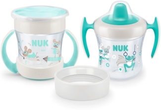 NUK Trinkbecher Mini Cups Set 3in1 160ml ab 6 M. mint&türkis