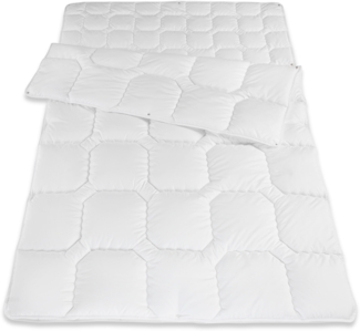 Traumhaft gut schlafen Softline - Steppbett, verschiedene Wärmestufen, Allergikergeeignet, Ausführung: Vierjahreszeiten-Steppbett, Größe: 155x220 cm