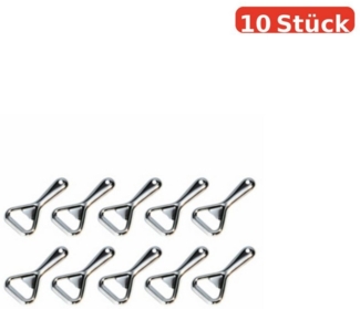 Thiru Flaschenöffner - 10 Getränkeöffner aus Metall - stabil & handlich