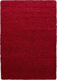 Hochflor Teppich Lux Läufer - 80x150 cm - Rot