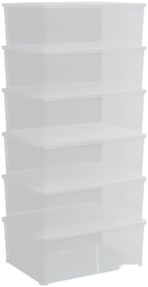 vidaXL Aufbewahrungsboxen 6 Stk. Kunststoff 10 L Stapelbar 3189187