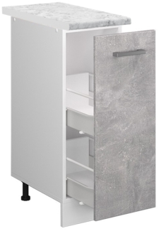 Apothekerschrank R-Line Beton 30 cm , AP Marmor Vicco