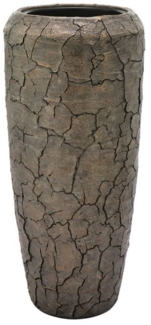 Flingora Bodenvase Brook, mit Einsatz - Fiberglas - Indoor - Bronzebraun - Höhe 75 cm