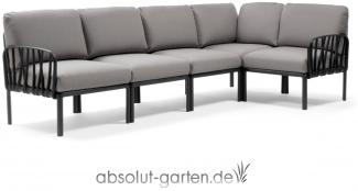 Komodo 5 Loungesofa Kunststoff (Antracite / grigio komodo)