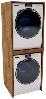 Raumhirsch Furniture Waschmaschinenumbauschrank für zwei Geräte – stabiler Waschmaschinenschrank zwei Größen 7 Farben Waschmaschinenschrank für Trockner und Waschmaschine Überbauschrank