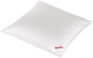 Paradies Kopfkissen NANI BIO, 80 x 80 cm, Waschbar bis 40 °C, Füllung: 90 % Daunen, 10 % Federn, Bezug: Bio Baumwolle, Bauchschläfer, Rückenschläfer, Seitenschläfer, Trocknergeeignet