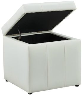 Sitzhocker mit Stauraum SERAFINO - Weiß
