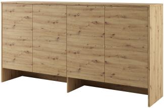 MEBLINI Hängeschrank für Horizontal Schrankbett Bed Concept - Wandschrank mit Ablagen und Fächern - Wandregal - BC-11 für 90x200 Horizontal - Artisan Eiche