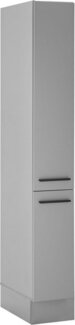 BASIC by Balculina Vorratsschrank Denver, Küchenschrank BxHxT 30 x 211 x 57 (1-St) Breite 30cm, in grau matt/lancelot eiche
