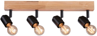 Paulmann 66773 Spotlight Arvid 4-flammig E27 230V max. 20W Schwarz Holz