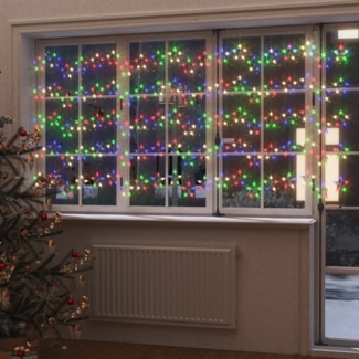 vidaXL LED Sternenvorhang Lichterkette 500 LED Bunt 8 Funktionen 328809
