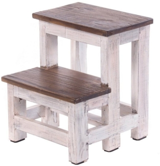 DESIGN DELIGHTS Hocker TRITTLEITER STEP, 46x37cm (HxB), Altholz, Tritthocker, Blumenleiter, Holz