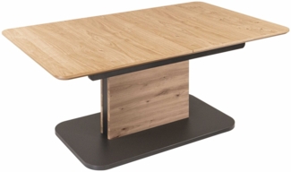 Couchtisch höhenverstellbar und ausziehbar Circe 120x54x70 Wildeiche
