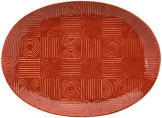 Maxwell & Williams DR0459 Platte 41 x 30 cm ARC oval, Terracotta, Premium-Keramik, in Geschenkbox