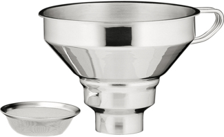 Küchenprofi Trichter mit Siebeinsatz Edelstahl