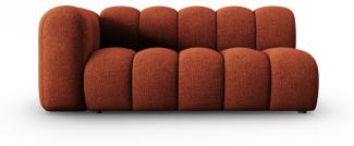 Micadoni Modulares Sofa Lupine 3-Sitzer Links Chenille Terrakotta