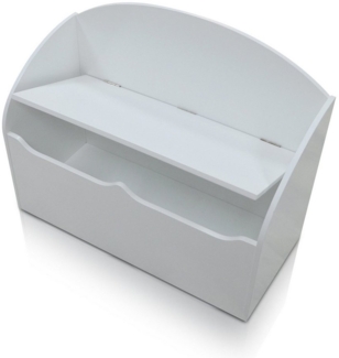 habeig Kinderstuhl KINDERBANK weiß Soft Close Bank Kindermöbel Stuhl Truhe, Mit dem Soft-Close-System