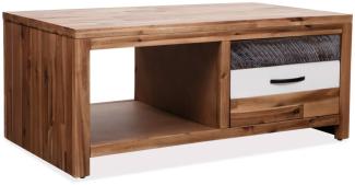 vidaXL Couchtisch Massivholz Akazie 90x50x37,5 cm 246043