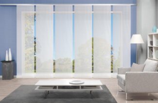 Vision S Schiebegardine 6ER SET ROM, Paneelwagen (6 St), halbtransparent, HxB: 260x60, Schiebevorhang 6er Set Uni