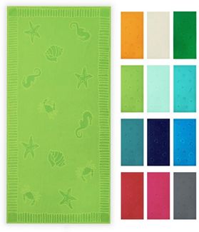 ZOLLNER Strandtuch, Frottier (1-St), 100 x 200 cm, 100% Baumwolle, vom Hotelwäschespezialisten