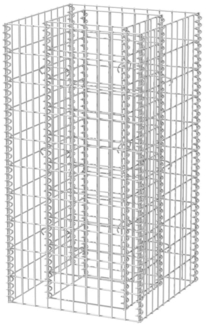 vidaXL Gabionen-Hochbeet Stahl 50×50×100 cm 142557