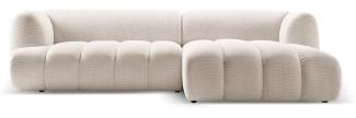 Micadoni Modulares Ecksofa Harry 4-Sitzer Rechts 3D-Stoff Helles Beige