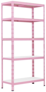 Trend Line Schwerlastregal Schwerlastregal Stahl 180 x 90 x 40 cm 5 Holzböden