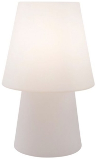8 seasons design LED Stehlampe Shining No. 1, LED WW, LED wechselbar, warmweiß, 60 cm weiß für In- und Outdoor