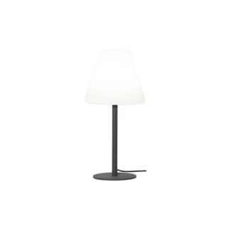Star Trading Tischleuchte Kreta, Tischlampe, Grau, E27, Außenbereich, 60 cm, IP65