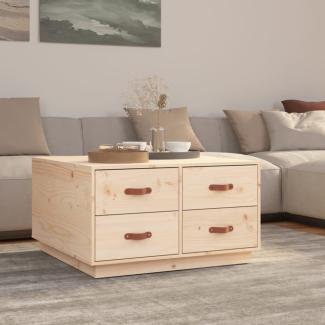vidaXL Couchtisch 80x80x45 cm Massivholz Kiefer 821517