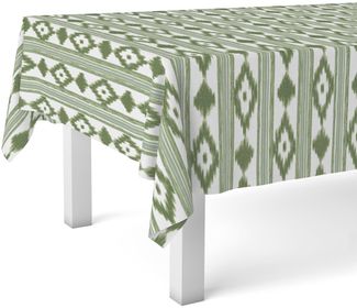 Martina Home Tischdecke, Wachstuch, Malorqui, Grün, 220x140 cm