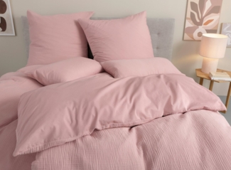 OTTO home Wendebettwäsche Sari3, Musselin, Renforcé, 2 teilig, NEUHEIT: aus 100% Baumwolle in weichem Musselin, Rückseite Renforcé