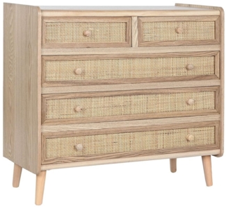 Home ESPRIT Kommode Natur Paulownia-Holz, 80 x 35 x 77 cm