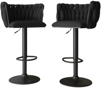 Barhocker Muz BS-1142/BK (Farbe: 77-Schwarz, Schwarz)
