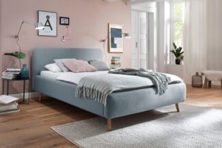 Polsterbett 140x200 cm MATTIS eisblau