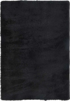 vidaXL Teppich Shaggy Hochflor NAVARRA Schwarz 200x290 cm Polyester 4102846