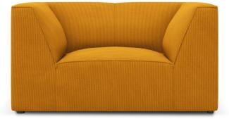 Micadoni Sessel Ruby | Bezug Yellow | Beinfarbe Black Plastic