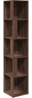 vidaXL Eckregal Braun Eichen-Optik 33x33x164,5 cm Holzwerkstoff 816028