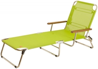 AMIGO mit Armlehne Schwarz Sonnenliege Dreibeinliege von FIAM