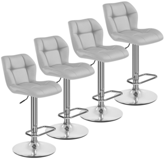 Yaheetech Barhocker (4 St), 1/2/4/6er-Set Barstühle Küchenstühle Bistrohocker höhenverstellbar